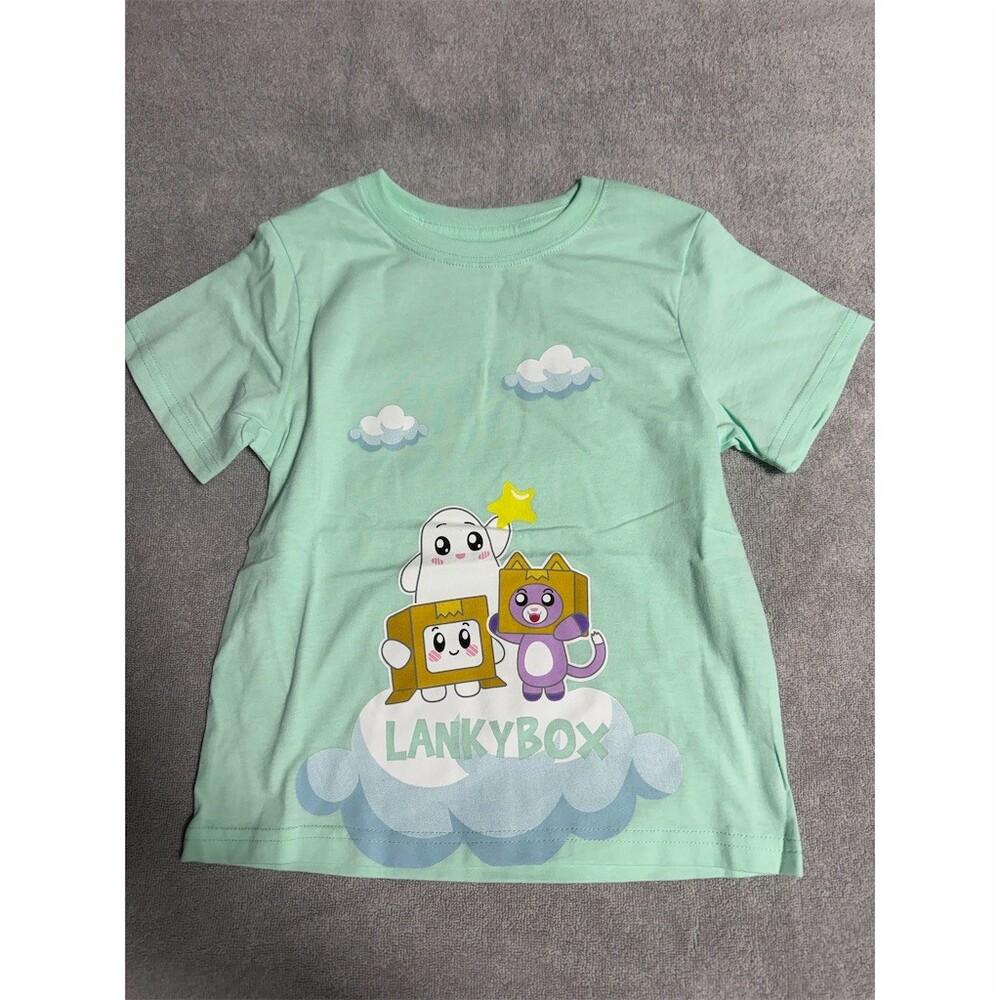LankyBox Kids T-Shirt Size 5T Mint Green Graphic Print Boxy Foxy Rocky